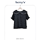 betty’s貝蒂思　小葉子印花雲朵邊翻領短袖襯衫(共二色) product thumbnail 10