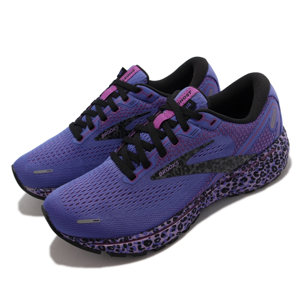 Brooks 慢跑鞋 Ghost 14 運動 女鞋 路跑 緩震 DNA科技 透氣 健身 球鞋 紫 黑 1203561B578