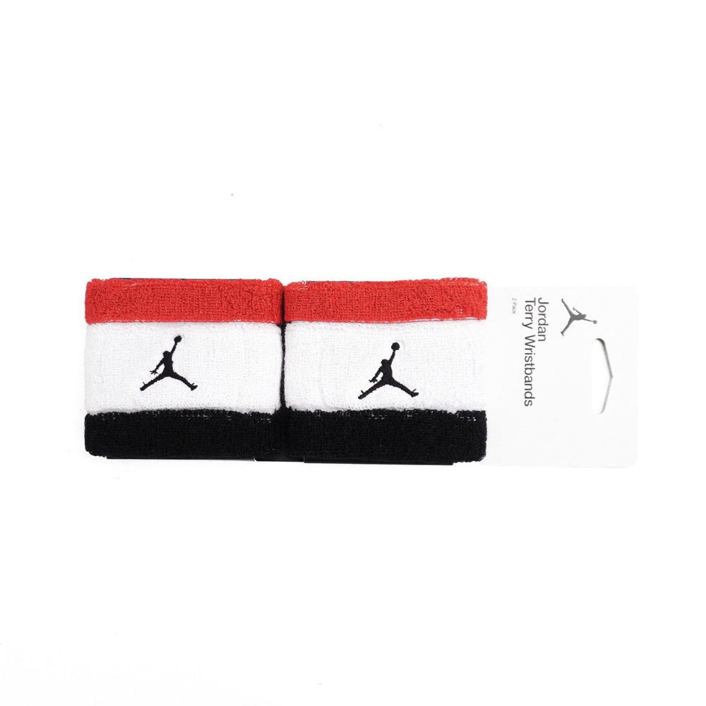 Nike Jordan M Terry [J1004300667OS] 腕帶 2入 運動 打球 健身 吸濕 排汗 黑紅