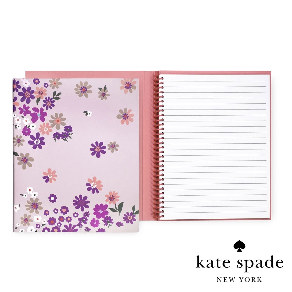 Kate Spade 落英繽紛隱藏式線圈筆記本 Pacific Petals