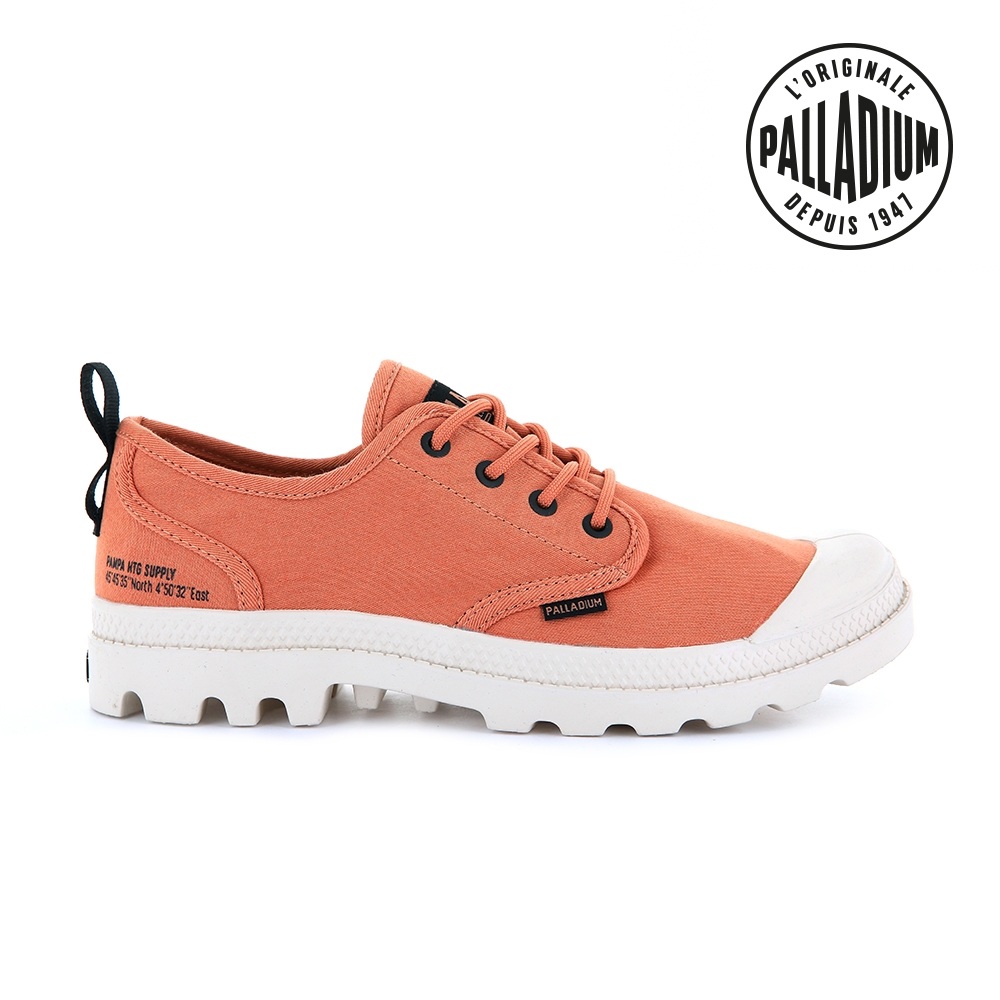 PALLADIUM PAMPA OX HTG SUPPLY有機棉低筒鞋-中性-粉橘