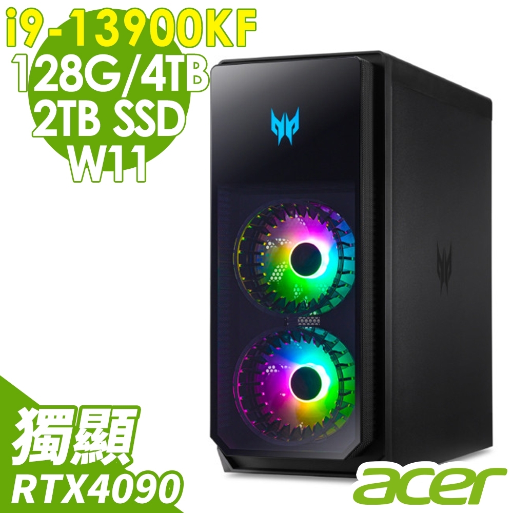 Acer PO7-650 電競桌機 (i9-13900KF/128G/4T+2TSSD/RTX4090_24G/W11)