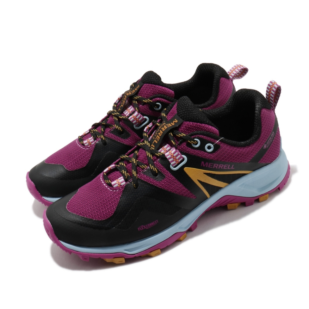 Merrell 戶外鞋 MQM Flex 2 GTX 女鞋 登山 越野 防潑水 穩定 膠底 黑 紫 ML034956