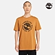 Timberland 男款小麥色標語Logo短袖T恤|A2Q4AP47 product thumbnail 1