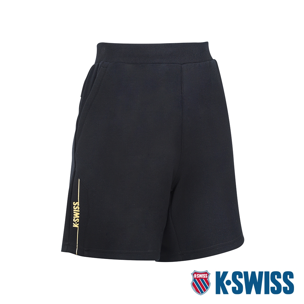 K-SWISS Sweat Shorts 運動休閒短褲-女-黑