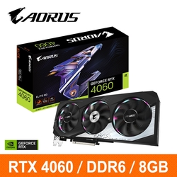 技嘉GIGABYTE GV-N4060AORUS E-8GD 顯示卡 RTX 4060