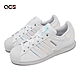 adidas 童鞋 Superstar J 大童 珠光炫彩 白 街頭 皮革 貝殼頭 休閒鞋 三葉草 愛迪達 GV8899 product thumbnail 1