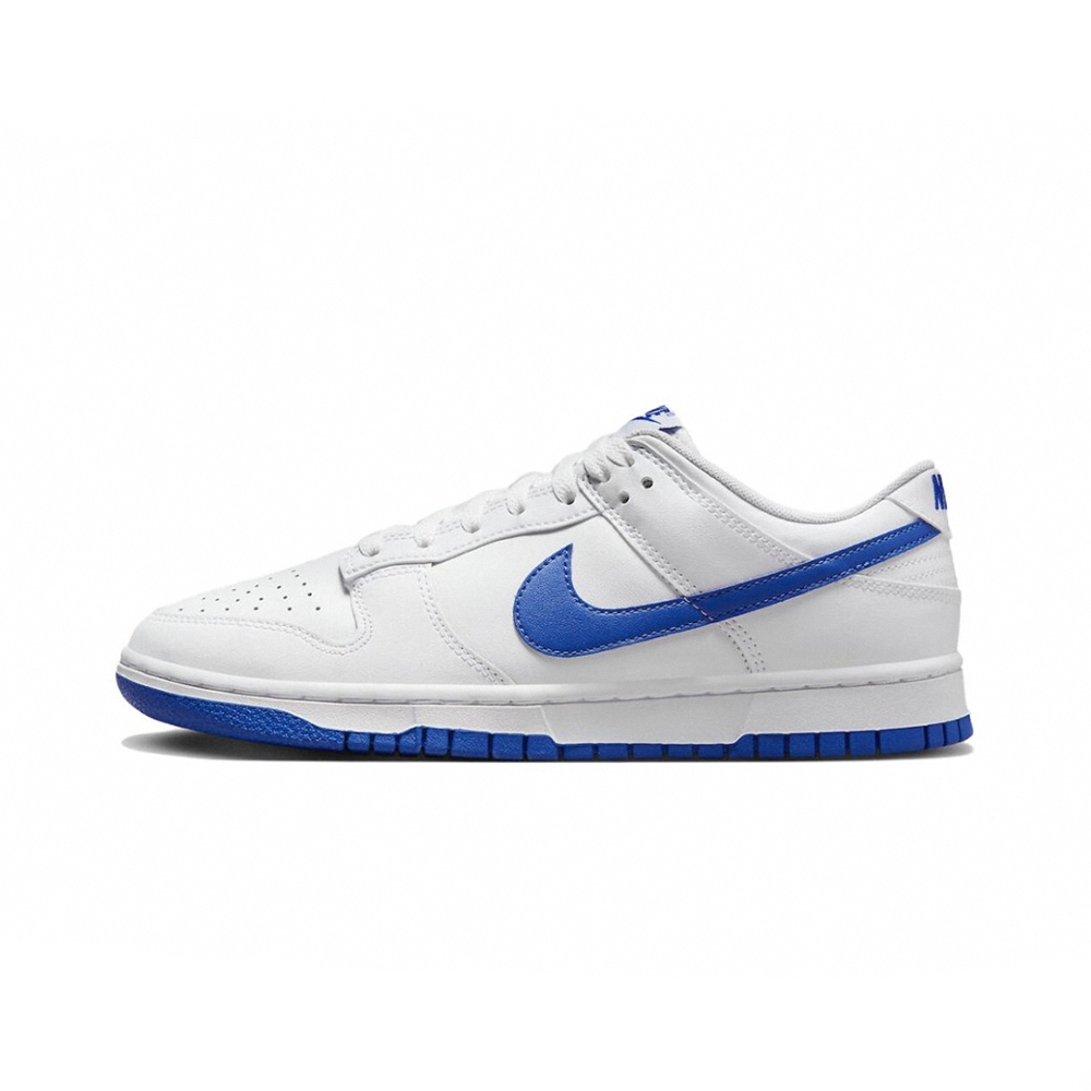 Nike Dunk Low White Hyper Royal 皇家藍潮流款低筒休閒鞋男女鞋DV0831