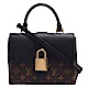 LV M44141經典LOCKY BB Monogram帆布牛皮飾邊磁釦手提/斜背包(黑) product thumbnail 1