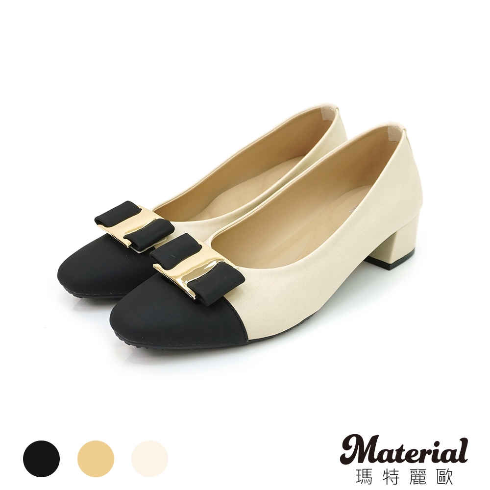 Material瑪特麗歐 【全尺碼23-27】 跟鞋 MIT簡約質感跟鞋 T72209