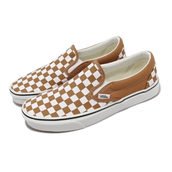 Vans 懶人鞋 Classic Slip-On 焦糖色 咖啡色 白 棋盤格 男鞋 女鞋 休閒鞋 VN0A5AO8BKQ