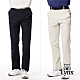 【Lynx Golf】男款彈性舒適素面外觀不對稱後袋Lynx織帶造型平口休閒長褲(二色) product thumbnail 2