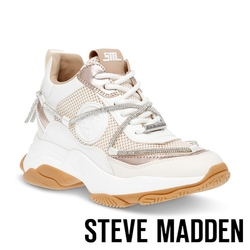 STEVE MADDEN-MOTOCROSS 鑽帶造型透氣休閒鞋-金銅色