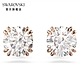 SWAROVSKI 施華洛世奇 Constella 耳釘圓形切割 白色 鍍玫瑰金色調 product thumbnail 1