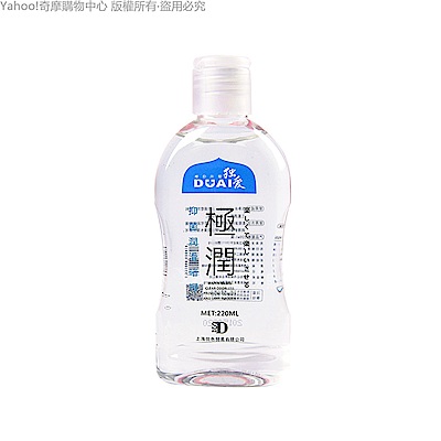 DUAI獨愛 極潤人體水溶性潤滑液 220ml 經典潤滑型+送尖嘴 水藍 情趣用品/成人用品