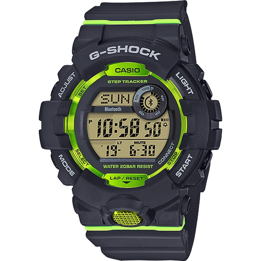 CASIO 卡西歐G-SHOCK 藍芽運動手錶-螢光綠(GBD-800-8) | G-SHOCK