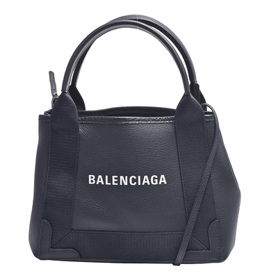 BALENCIAGA 經典NAVY系列小牛皮手提/斜背包(黑)