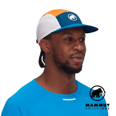 【Mammut 長毛象】Aenergy Light Cap 輕量遮陽鴨舌帽 深冰藍/深柑桔橘 #1191-01321