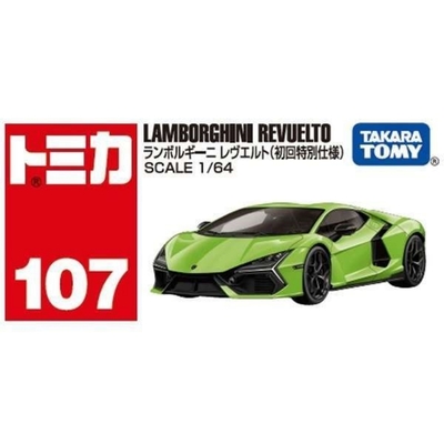 日本TOMICA No.107 藍寶堅尼 Revuelto V12 初回 TM107C TAKARA TOMY