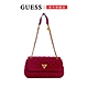 GUESS-女包-毛呢金屬LOGO皮鍊肩背包-桃紅 product thumbnail 1