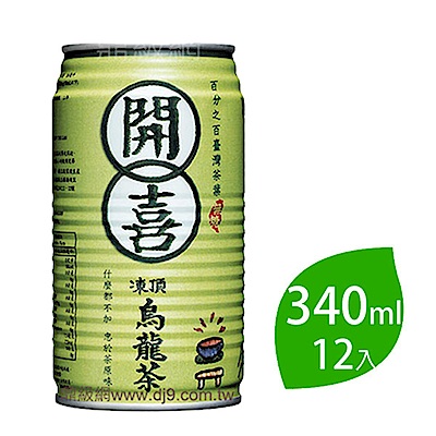 開喜 無糖烏龍茶(340mlx12入)