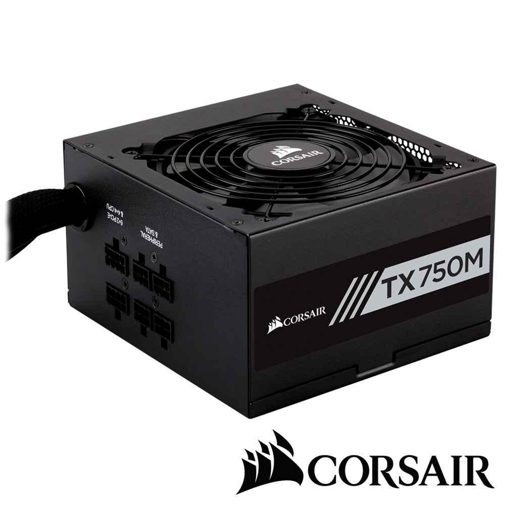 【CORSAIR海盜船】 TX750M 80Plus金牌 電源供應器