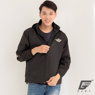GIAT多功能可拆式面罩防護外套-黑色