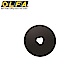 日本OLFA四段式拼布斜刷刀片60mm圓形替刃NBB-60(鎢鋼;雙面刃刀片)可切割多層布料 適CHN-1 product thumbnail 1