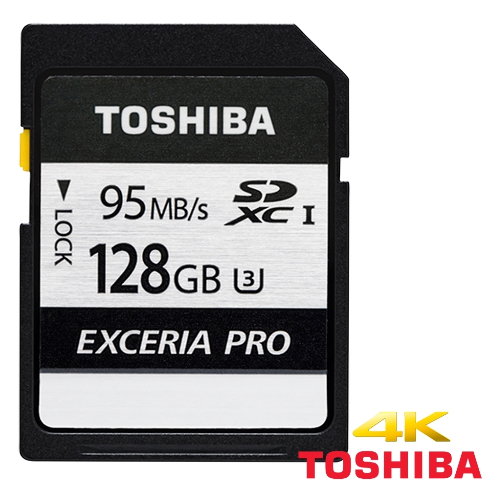 TOSHIBA 東芝 EXCERIA PRO SD SDXC 128G/GB 95MB/S N401 高速記憶卡 (公司貨) 支援 4K