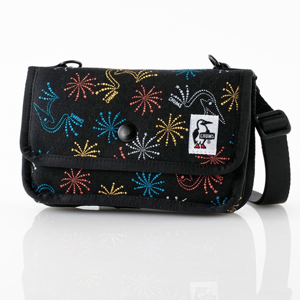 CHUMS Mini Pouch Sweat側背包 花火-CH602702Z197