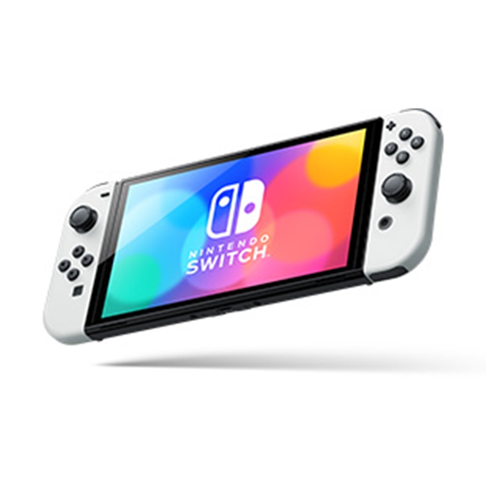 時時樂限定]任天堂Nintendo Switch OLED款式黑色主機白白手把亞版