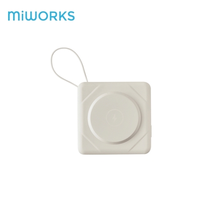米沃miworks 10000mAh多合一快充磁吸行動電源(白色)