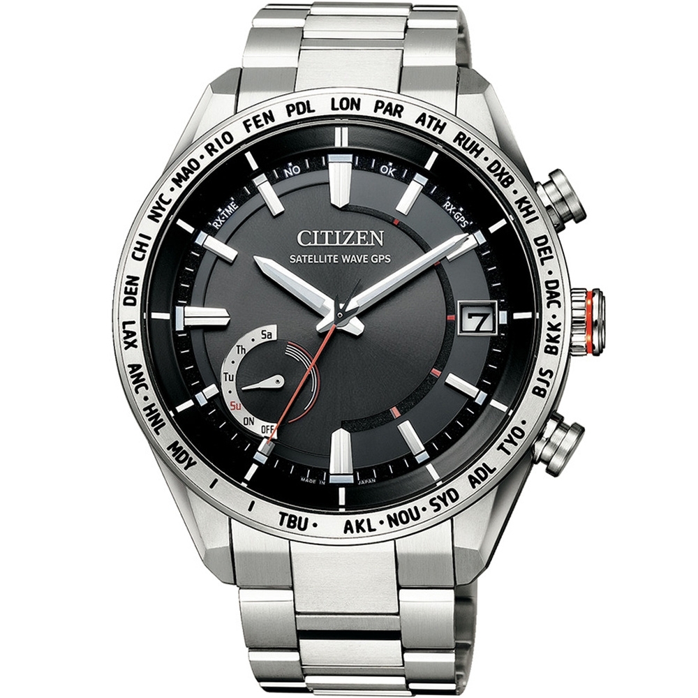 CITIZEN GPS 馭光者衛星對時鈦金屬男錶(CC3081-52E)