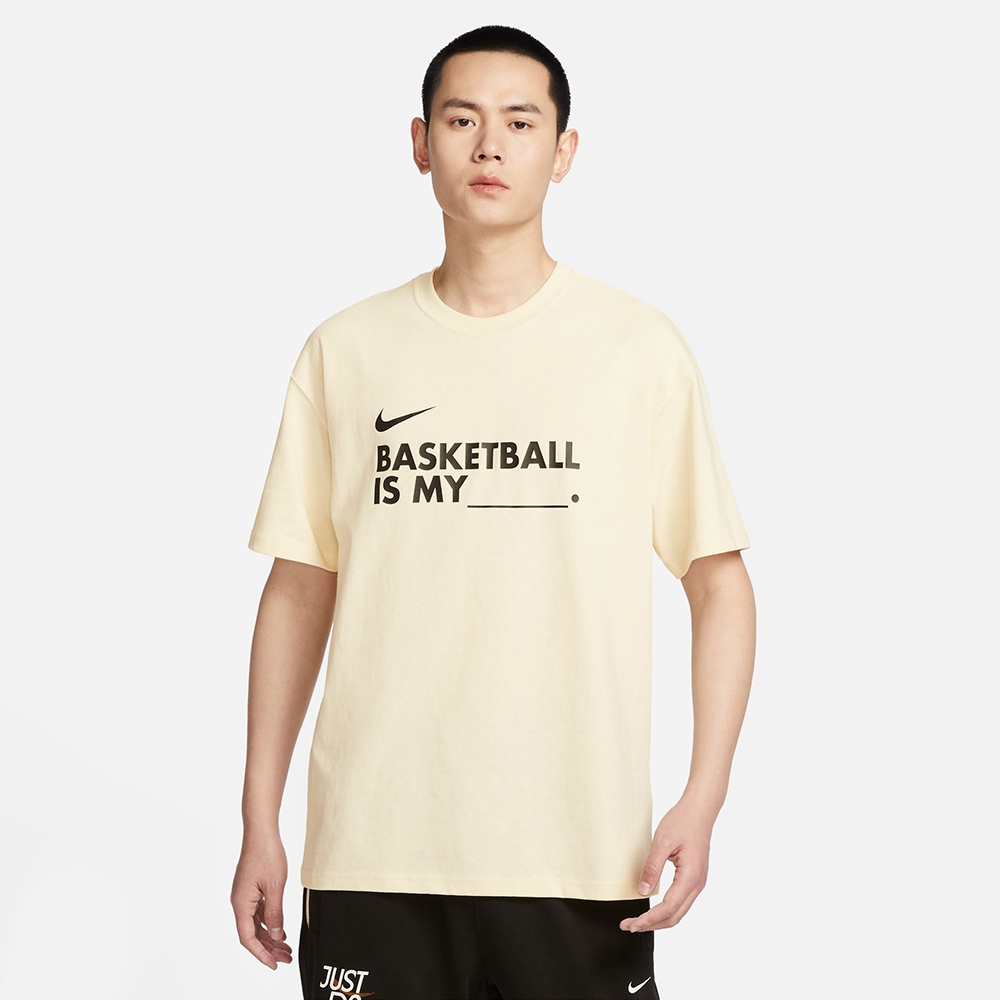 NIKE 上衣男款短袖上衣運動AS M NK TEE SS VERBIAGE GCEL 黃FN3706-113