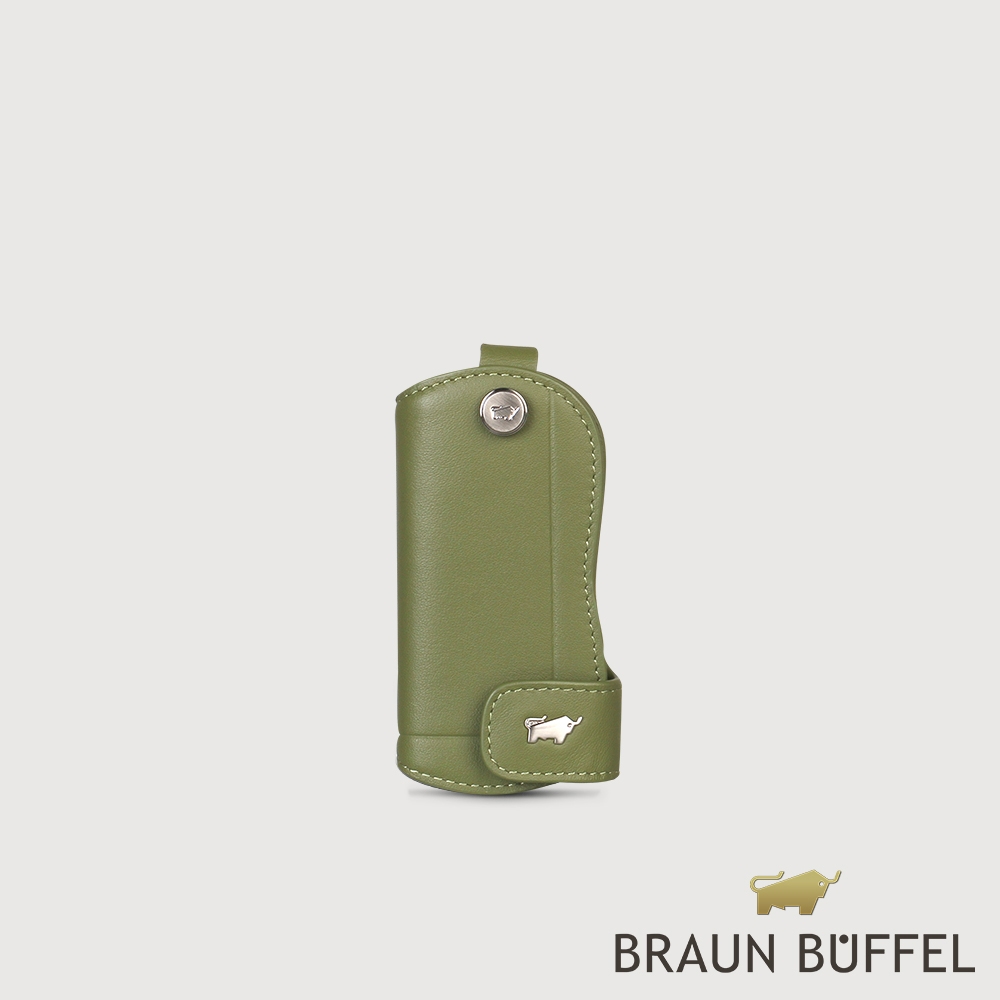 【BRAUN BUFFEL 德國小金牛】台灣總代理 戴普 長型鑰匙包-海藻綠/BF521-101-SP