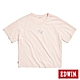 EDWIN 彩色印花寬版短袖T恤-女-淡粉紅 product thumbnail 1