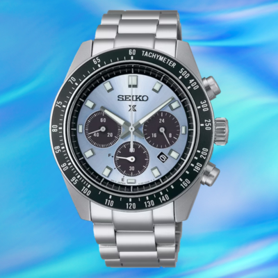 SEIKO 精工錶 V192-0AH0U(SSC935P1) SpeedTimer 太陽能計時熊貓錶潮流腕錶 冰藍面 41.4mm_SK037