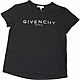 GIVENCHY 童裝 品牌裂紋字母黑色棉質短袖TEE T恤 product thumbnail 1