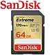 SanDisk 64GB 170MB/s Extreme U3 SDXC UHS-I V30 記憶卡 product thumbnail 1