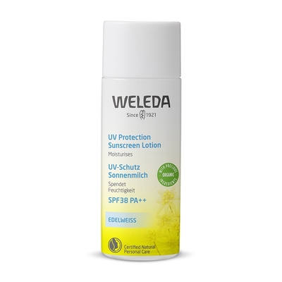 WELEDA薇蕾德 雪絨花輕透物理性防曬乳SPF38 PA ++ 50ml