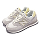 New Balance 休閒鞋 574 女鞋 灰 奶油黃 IU著用 李知恩 NB 紐巴倫 麂皮 經典 復古 WL574QD-B product thumbnail 1