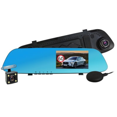 CARSCAM行車王 GS9110 GPS測速防眩光雙鏡頭行車記錄器
