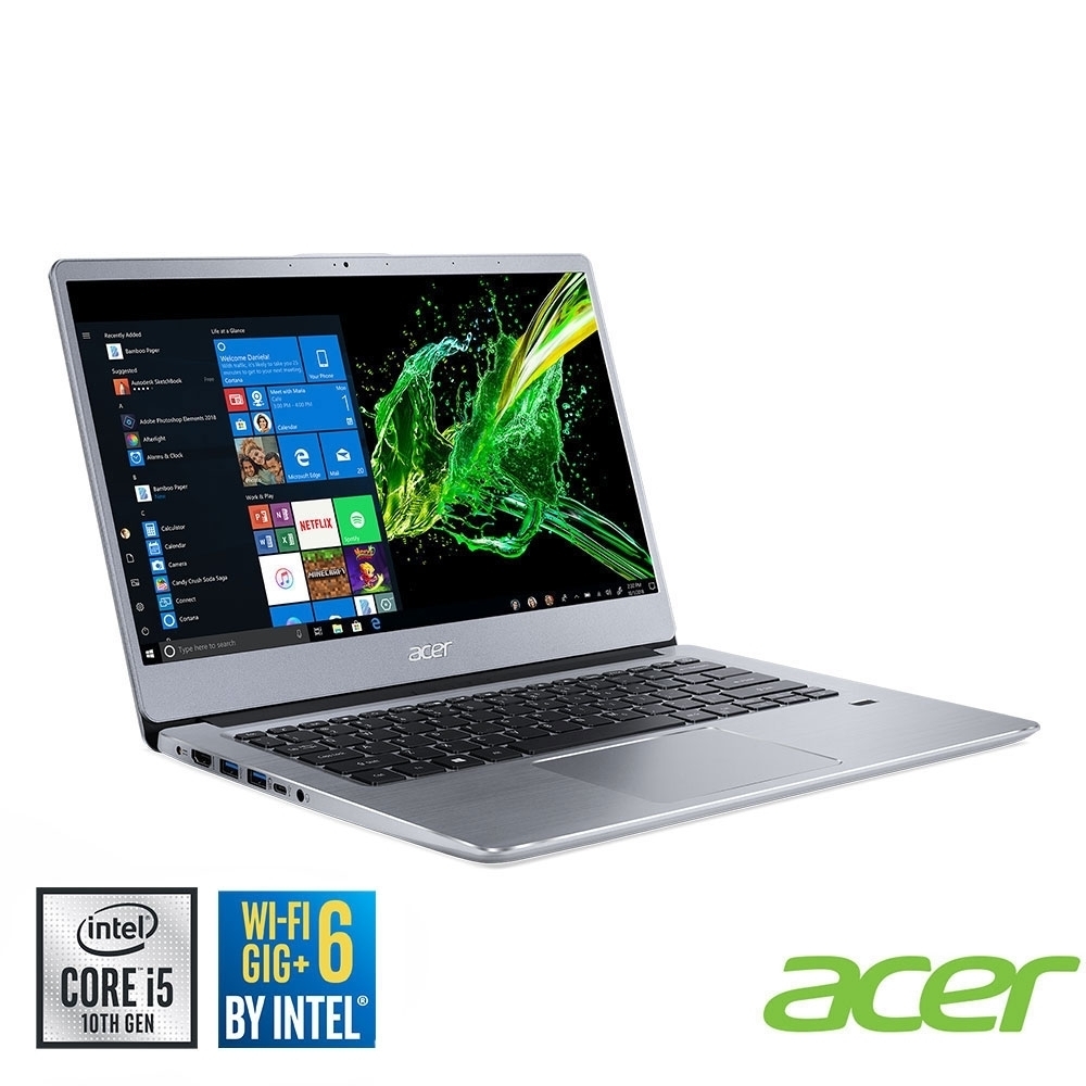 Acer SF314-58-37S3 14吋筆電(i3-10110U/4G/256G SSD/Swift 3/銀)Acer Swift3 系列