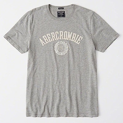 af a&f abercrombie & fitch 短袖 t恤 灰 0970