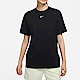 Nike NSW Essential Tee [DN5698-010] 女 短袖上衣 T恤 休閒 簡約 小勾 日常 黑 product thumbnail 1