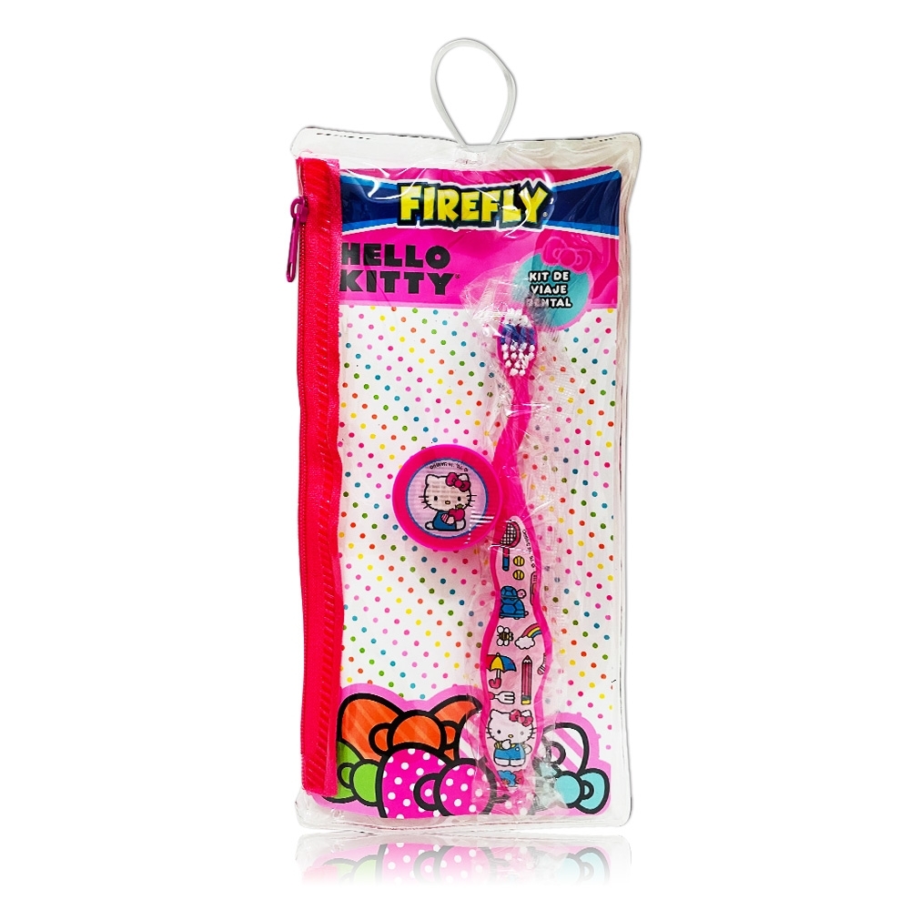 Hello Kitty 兒童牙刷拉鍊袋 附刷蓋(適3歲以上)