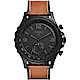 FOSSIL Q Nate 智慧型多功能腕錶(FTW1114)-黑x咖啡/50mm product thumbnail 1