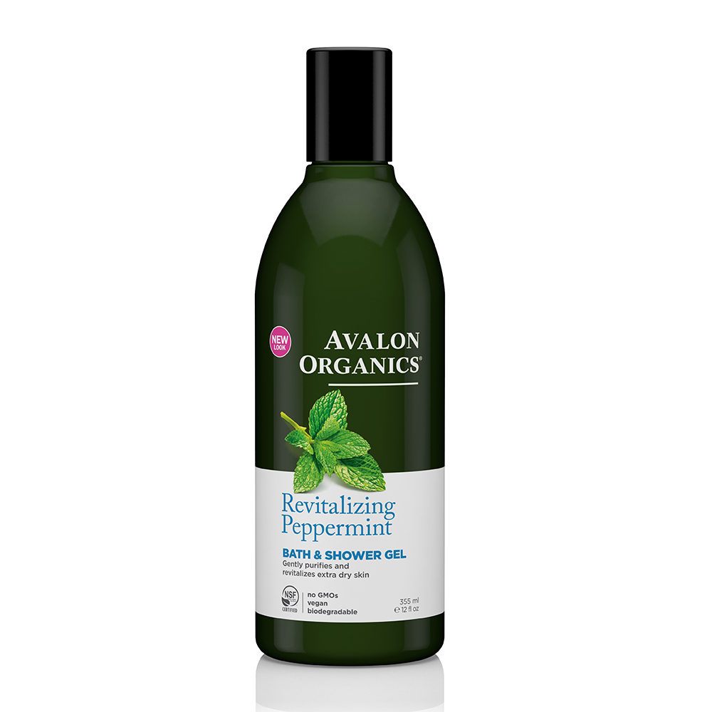 AVALON ORGANICS 薄荷精油舒暢沐浴乳(355ml/12oz)