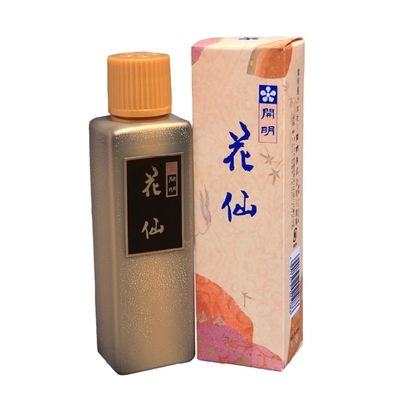 開明】 花仙 青墨 1L（1000ml） 最高級古墨調墨汁 『墨液 墨汁 墨 書道