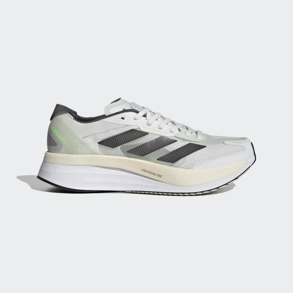 Adidas Adizero Boston 11 M [GY8407] 男 慢跑鞋 運動 馬拉松 路跑 避震 支撐 白灰